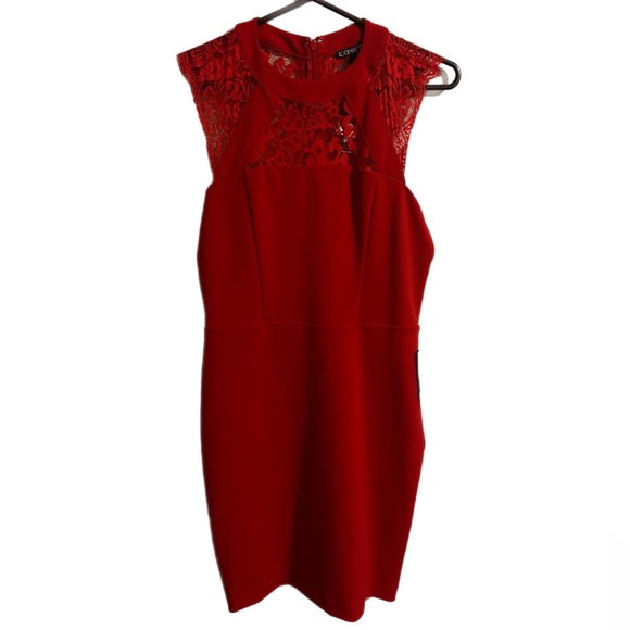 Express Red Cocktail Dress - Picture 1 of 5